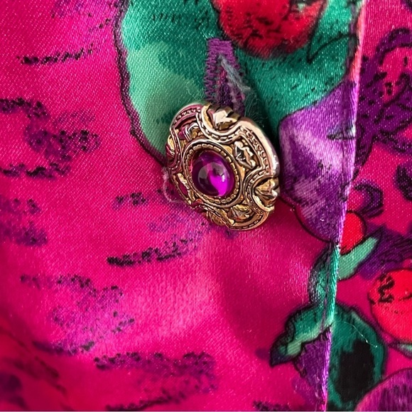 Victorias Secret Gold Label Vintage Night Shirt- High/Low- Paisley- Size M/L - Picture 5 of 7